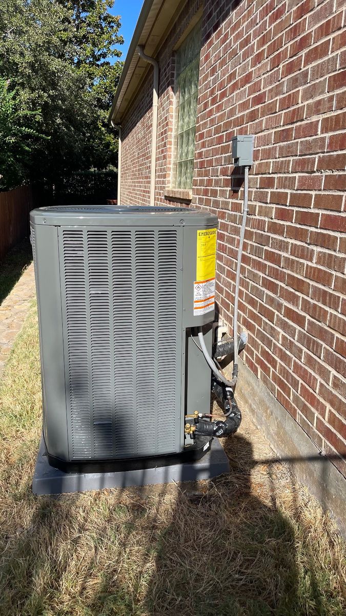 The AC Factory install work serving Trophy Club TX